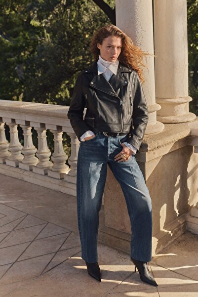 H&M Barrel High Ankle Jeans