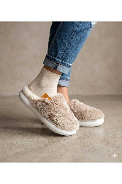 AkınalBella Pliš Ženska mekana Protivklizni đon Kućne papuče