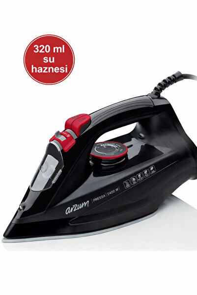 Arzum AR6020 Pressa 2400Watt Seramik Taban Buharlı Ütü Dikey Ütüleme, Şok Buh...