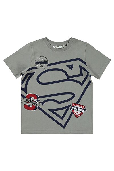 Superman Superman logo majica za decu 6-9 godina - siva 7-8 godina