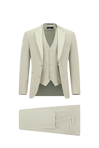 Kiğılı 6 Drop Regular Fit Standart Kesim Mono Yaka Yelekli Smokin & Damatlık