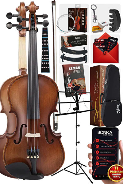 Midex Lma-644-ntys Pro Keman 4/4 Tam Boy (NOTA SEHPASI YASTIK YEDEK TEL ÇANTA...