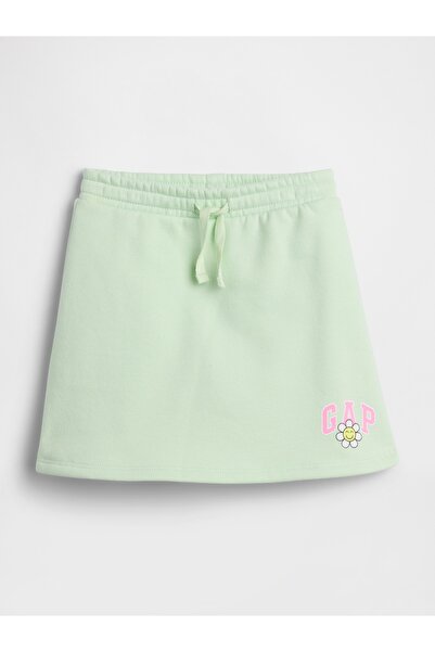 GAP Kız Bebek Açık Yeşil Pull-On Logo Şort Etek