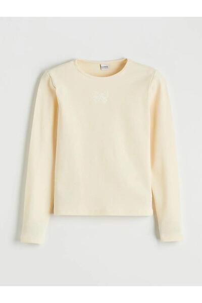 LC Waikiki Tricou brodat pentru fete cu guler rotund (S6)