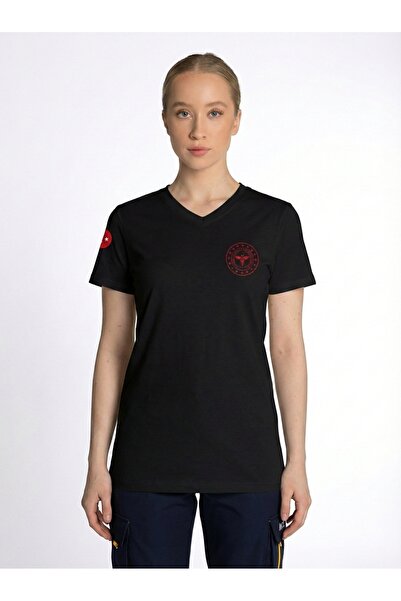 Pratik Medikal 112 Hitna medicinska majica sa V-izrezom, unisex