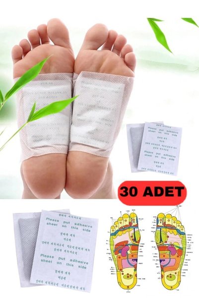 St Morritz Aveo 30 Adet Detoks Kilo Azaltıcı Ayak Bandı Detox Sağlık Vücut Temizleyici Toksin Bandı Vücut Kinok