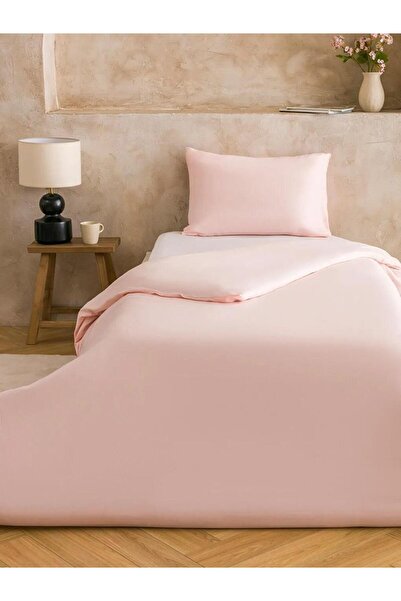 LC Waikiki Γκρι Βασικό Σετ Μονό Παπλωματοθήκη (S6)