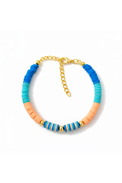 HERCY سوار فيمو الملون مرصّع بالخرز |   سوار خرز صيفي