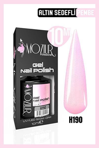 MOZIUR Kalıcı Oje Uv Led H190 (IŞILTILI SERİ) 10ml