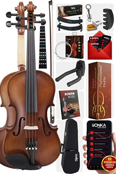 Midex Lma-644-pak Profesyonel Keman 4/4 Tam Boy (YASTIK SUSTURUCU YEDEK TEL Ç...