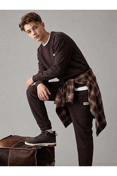 LC Waikiki Πράσινο Παντελόνι Φόρμας για Αγόρια με Ελαστική Μέση Παντελόνι jog...