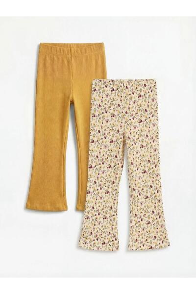 LC Waikiki Κίτρινο κολάν καμιζόλα για κορίτσια 2 τεμάχια (S6)