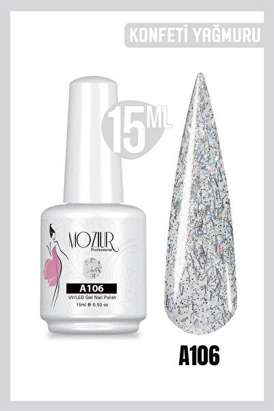 MOZIUR Kalıcı Oje UV Led A106 (SİMLİ SERİSİ) 15ml