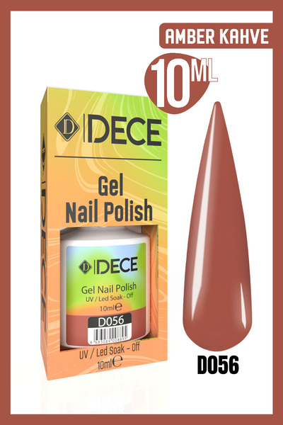 d dece Kalıcı Oje Uv Led D056 (KAHVERENGİ SERİSİ) 10ml
