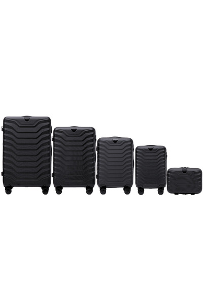 wings Set de bagaje PEAFOWL cu 5 piese - ABS+ durabil cu mâner de cărucior