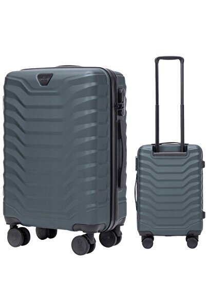 wings Valiză de cabină Peafowl 38L Verde Închis - ABS, 4 roți, Încuietoare si...