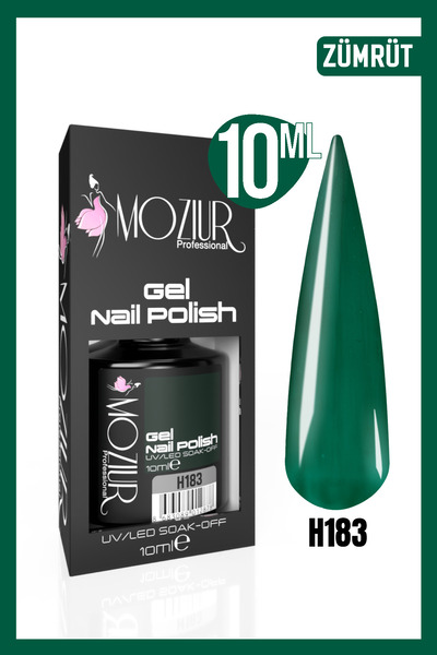 MOZIUR Kalıcı Oje Uv Led H183 (ŞEFFAF RENK) 10ml