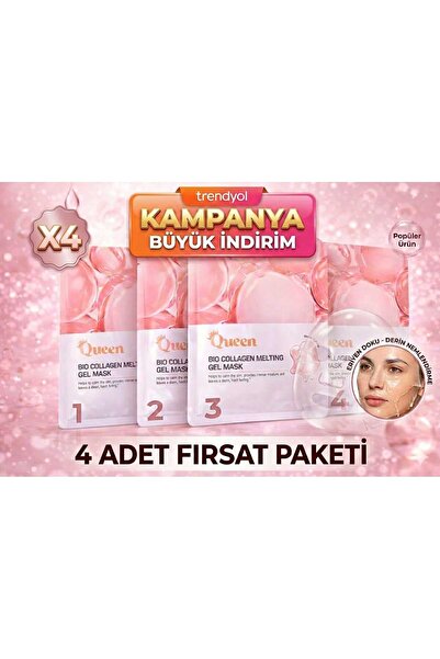 ICEQUEEN Bio Collagen Melting Gel Mask Kolajen & Hyaluronik Asit Nemlendirici...