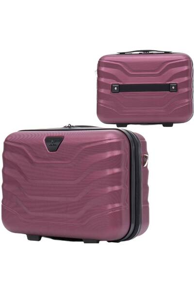 wings Geantă compactă de călătorie Peafowl - Burgundie, ABS, cu încuietoare ș...