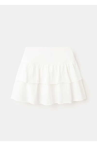 MANGO Kids Volanlı pamuklu etek