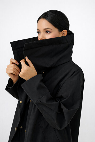 QANU Avèlia Trençkot Siyah