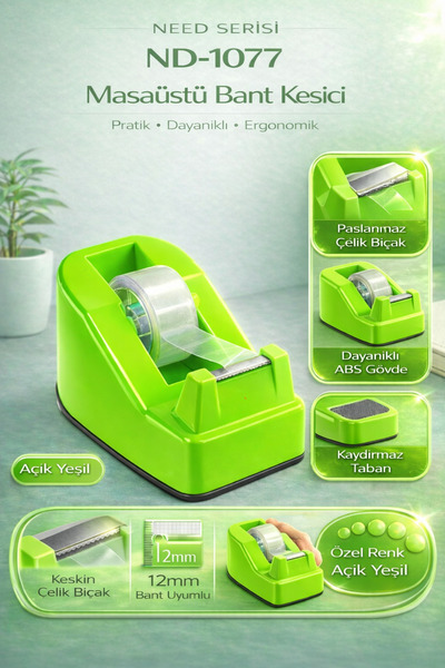 Need ND-1077 Bant Kesici Küçük Boy Yeşil