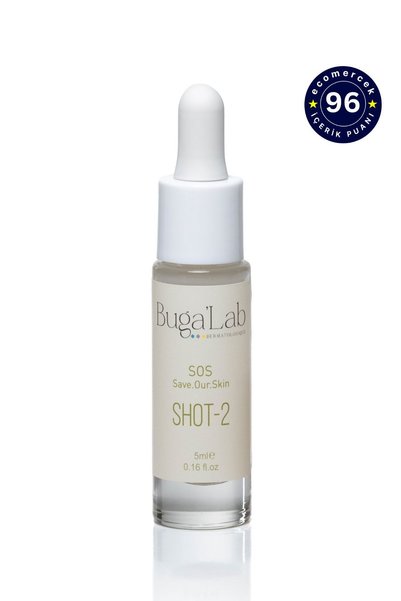 BugaLab Bakuchiol SOS Shot Filler Firming Serum, 2% Natural Retinol Alternative, 5 ml
