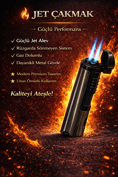 DoğanÇakmak Lüx Hediyelik 3lü Torch Puro Çakmak