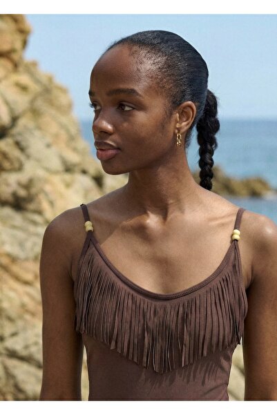 Mango Teen Alt kısmı orta belli püsküllü mayo