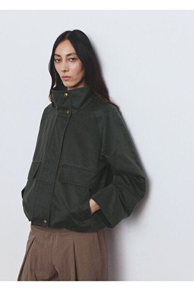 MANGO Woman Huni yaka cepli parka