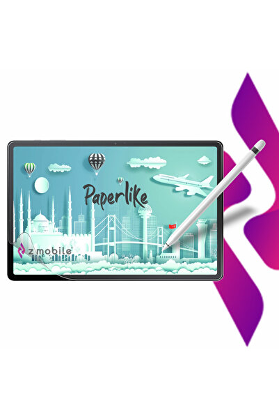 ZMOBILE iPad Air 13" M2 2024 6. Nesil Uyumlu Paperlike Nano Kırılmaz Ekran Koruyucu Kağıt Hissi Paper Like