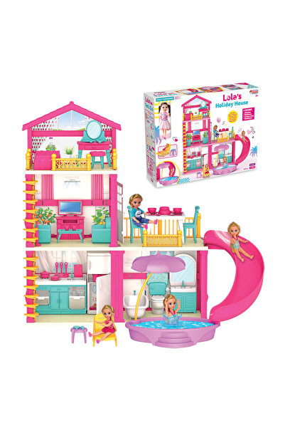 a v d a Lola'nın Tatil Evi Oyuncak Ev Seti bebek dahildir.