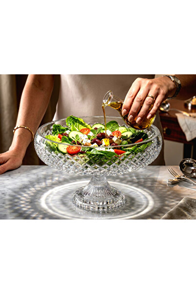 Kristal Market 28cm Charisma Standing Fruit Pot Presentation Holder Luxury Cu...