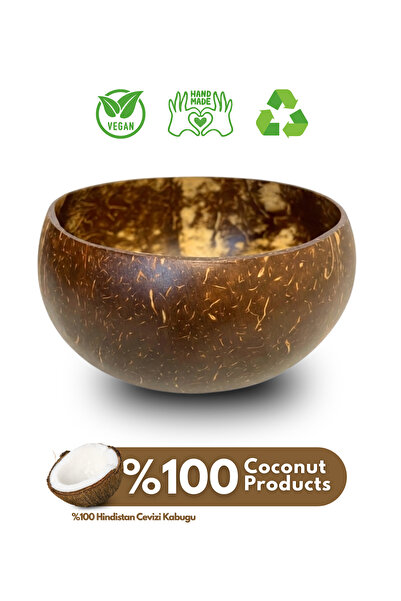 Coconut Products وعاء جامبو بحجم كبير من جوز الهند مع قاعدة - وعاء للتقديم - ...