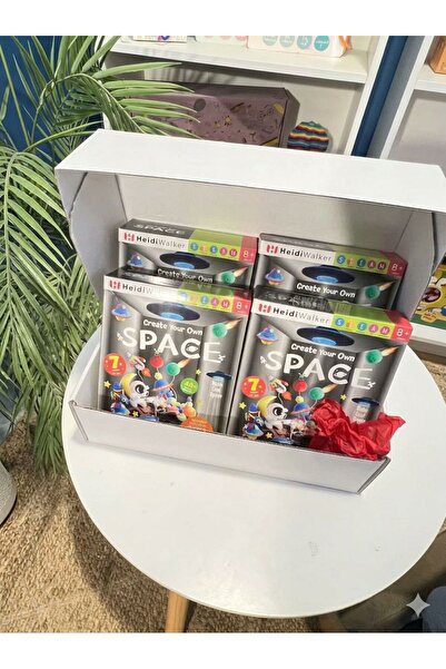 Kids skills اصنع عالم الفضاء 4 توزيعات اطفال عيد في بوكس أبيض