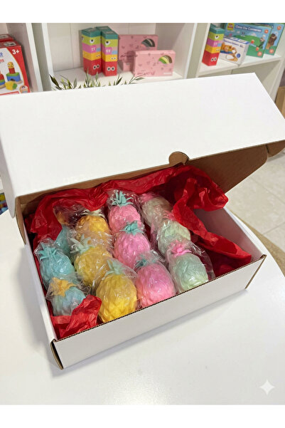 Kids skills عيدية سكوشي أناناس 12 حبة في بوكس أبيض توزيعات اطفال