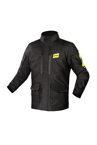 LS2 معطف متروبوليس إيفو - أسود - أصفر نيون