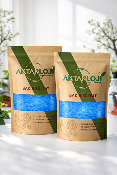 aktarloji 2 Adet 200 Gr ( Toplam 400 Gram ) Bakır Sülfat / Göz Taşı