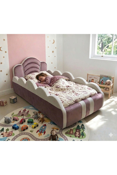 Puf Bebe Montessori serisi _ Çocuk yatağı _ Bebek yatağı 90x190 ölçüde (İç ya...