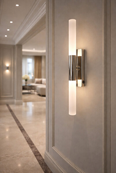 Nazik Aydınlatma Perla Modern Krom Pilli ve Elektrikli Günışığı Ledli 1 Adet ...