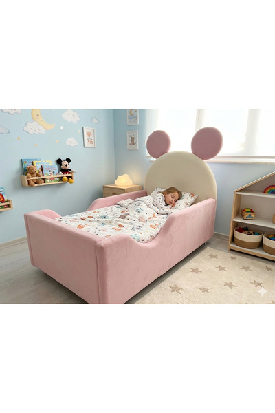 Puf Bebe Montessori serisi_Çocuk yatağı_Bebek yatağı 90x190 ölçüde(İç yatak d...