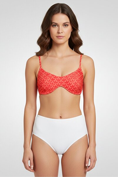 adidas بيكيني علوي مطبوع بالكامل للنساء، متعدد الألوان