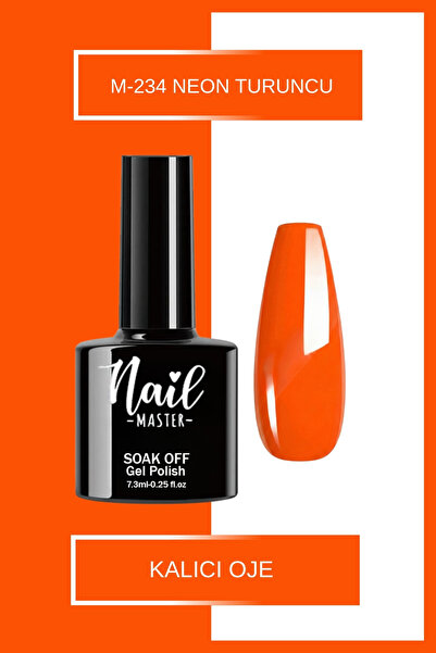 Nail Master M234 Kalıcı Oje 7,3ml Neon Turuncu