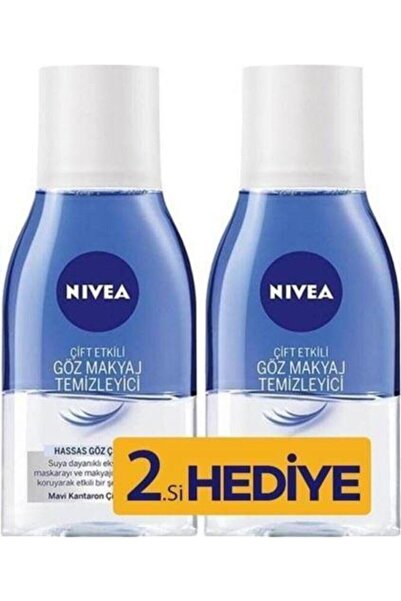 NIVEA Make Up Expert Hassas Çift Fazlı 125 Ml 2'li Paket Göz Makyaj Temizleyici