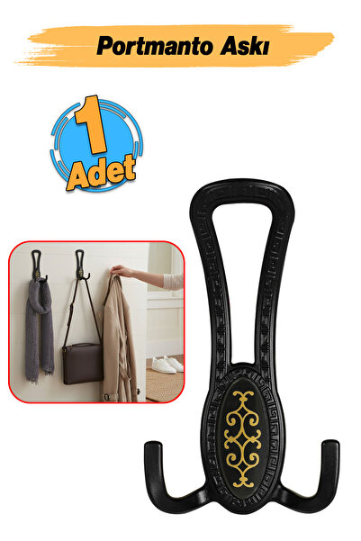 Badem10 Lina Portmanto Vestiyer Duvar Askısı Metal Dolap Elbise Askılığı Mat ...