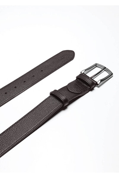 Ramsey Καφέ Ζώνη 100% Δερμάτινη