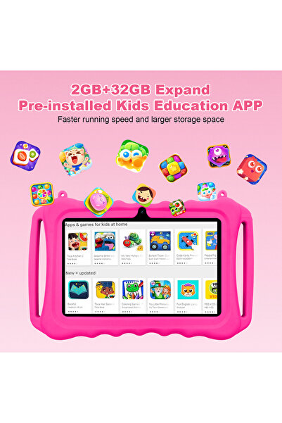 zyteq Tableta educationala ZYTEQ®️K705 pentru copii, 7 inch, 2GB RAM + 32GB R...