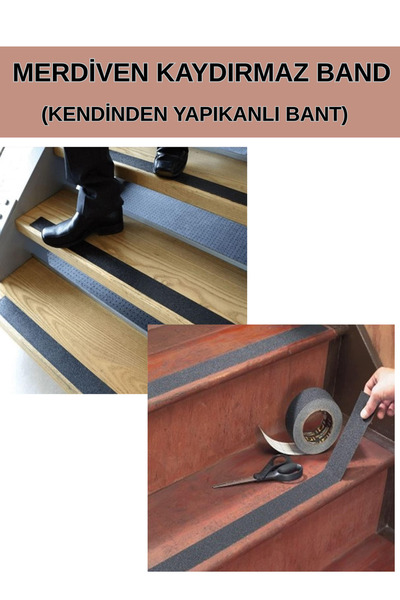 KL HOME 25MM EN -15 Metre UZUNLUK YAPIŞKANLI BAND - Kaydırmaz Zemin Merdiven ...