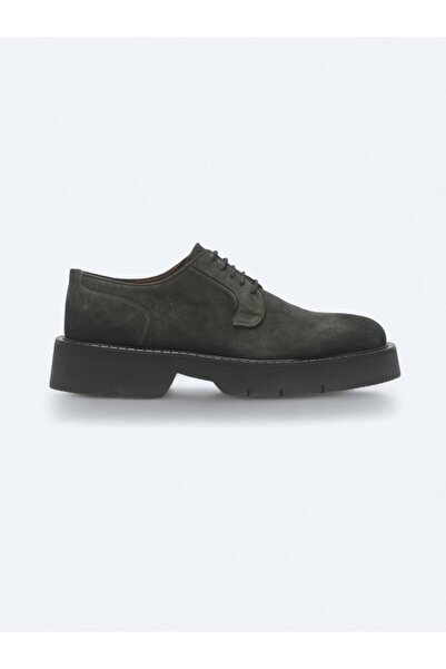 Kip Haki Süet Smart Casual Ayakkabı