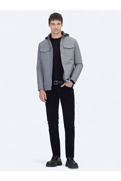 Kip Gray Regular Fit Micro Gel Fiber Sports Jacket